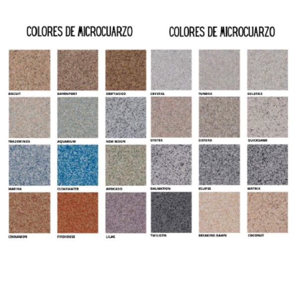 colores microcuarzo
